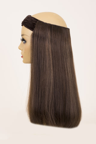 BANDit #4HL10 Medium Dark Brown with Ash Blonde Highlights Straight